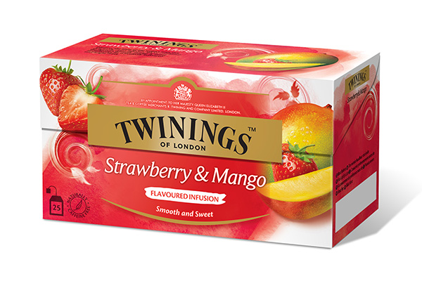 Jordbær og Mango te 25 poser