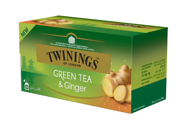 Green tea & Ginger 25 poser