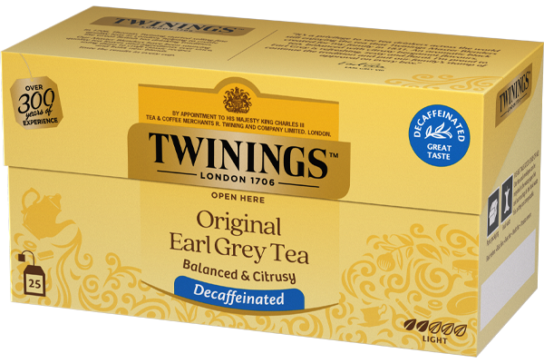 Koffeinfri Earl Grey te 25 poser